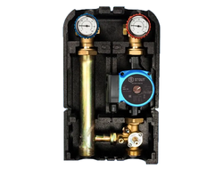 Насосная группа STOUT с 3-х ходовым приводным смесителем 1-1/4" с циркуляционным насосом 25/60-180 (