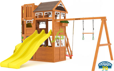 Детская площадка IgraGrad Клубный домик 4 Luxe с двумя горками