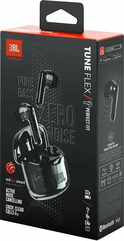 Беспроводные наушнки JBL TUNE FLEX TWS (Ghost Black)