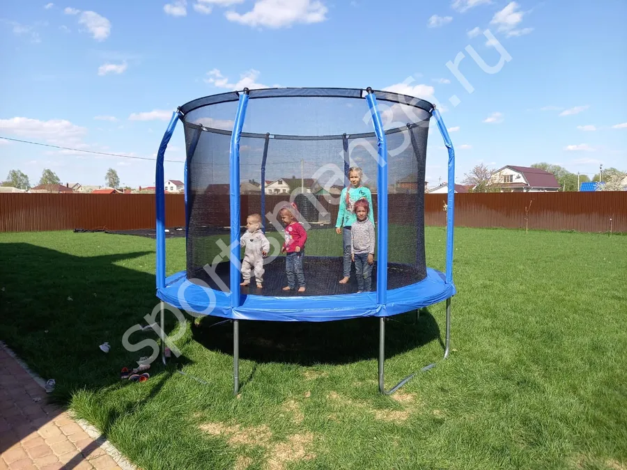 Батут с защитной сеткой "PERFETTO SPORT 10" диаметр 3,0 м
