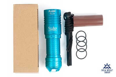 Фонарь подводный Scuba Brothers Flash BLUE 2000Lm L2, теплый белый