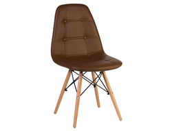 Стул Eames Style DSW Eco LMZL-301, коричневый
