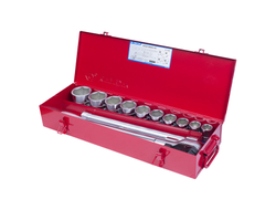 Набор торцевых головок с принадлежностями 3/4", шестигранные, 22-50 мм, 14 предметов KING TONY 6314MR