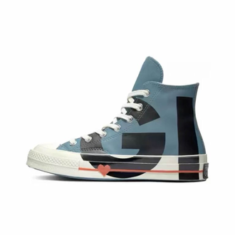 Кеды Converse Chuck Taylor 70 Love Graphic кожаные синие высокие