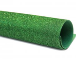 Фоамиран глитерный, толщина 2 мм,  20*30 см, цвет светло зеленый (№12)