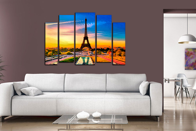 Модульная картина "Символ Парижа"