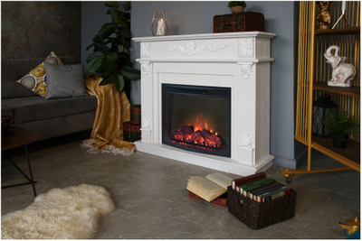 камин Philadelphia WT с очагом Evrika 25.5 LED