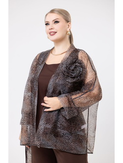 Жакет 133118 шоколад 50-60 размеры