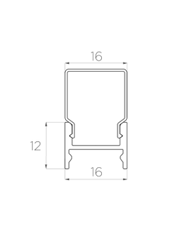 Алюминиевый профиль 4L-1216-S ANOD