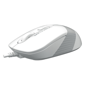 Мышь компьютерная A4 Fstyler FM10, 1600dpi, белый/серый