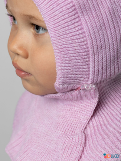 Шапка-шлем 24201-01 х/б подклад, лавандовый 46-48