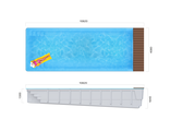 Композитный бассейн 10,9 х 4,04 х 1,31-1,85 &quot;Ксабия Pool Cover&quot; Franmer