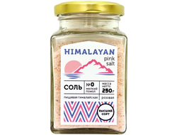 Розовая соль мелкого помола, 250г (Himalayan)
