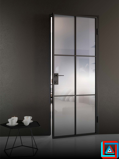 Распашные двери одностворчатые встроенные