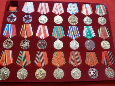 "Медали СССР в планшете" 4-я часть. Муляжи высокого качества!