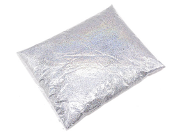 Глиттер серебряный голограмма 500 грамм блеск для украшения