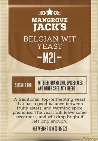 Пивные дрожжи Mangrove Jack's "Belgian Wit M21", 10 г