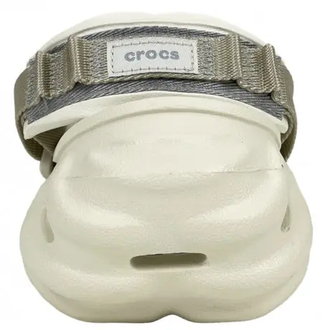 CROCS ECHO CLOG BONE GREY БЕЛЫЕ С СЕРЫМ