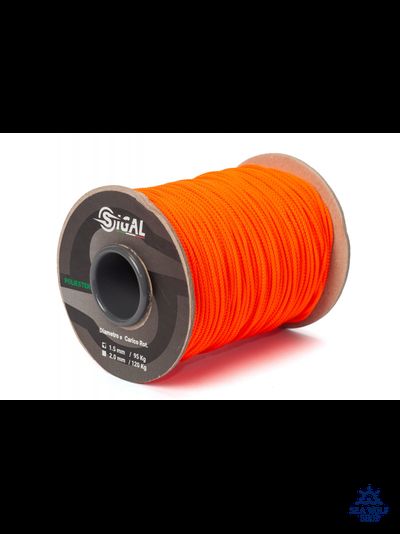 Линь 1.5мм Sigalsub Orange Fluo Polyester, за 1м