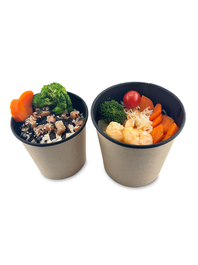 Круглый контейнер(Черный) 700 мл