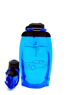 Складная бутылка для воды арт. B050BLS-1404 с рисунком