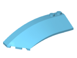 Wedge 8 x 3 x 2 Open Left, Medium Azure (41750 / 6223316)