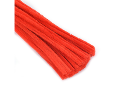 Синельная проволока красная пушистая 100 штук для рукоделия