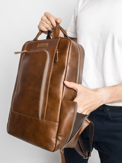 Кожаный рюкзак Viterbo Premium brown (арт. 3111-63)