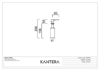 Дозатор для моющего средства Kantera SDR02P