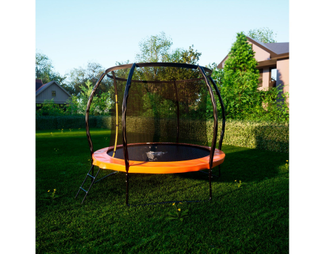 Уличный батут DFC TRAMPOLINE KENGOO II 10FT (3,05 метра) с внутренней сеткой и лестницей