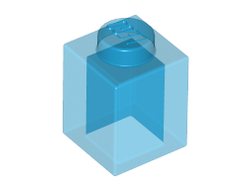 Brick 1 x 1, Trans-Dark Blue (3005 / 300543 / 3007143 / 4112551 / 4119350 / 6240548)