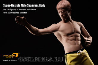 Супер-подвижное бесшовное мужское тело PL2016-M32 1/6 Super flexible Male Seamless Body - TBleague