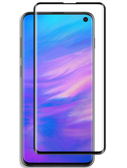 Защитное стекло Perfeo для Samsung S10+ (черная рамка)