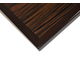 Quartered Macassar Ebony Veneer Inlay with Mocha Stained Maple Wood Edge