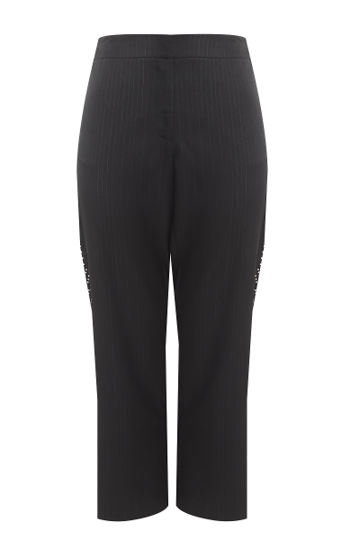 Женские нарядные брюки декорированные стразами