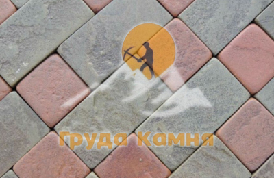 Пиленый камень красный песчаник