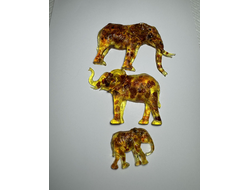 Магниты слоны семья