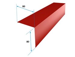 Уголок 80х80 мм, цветной