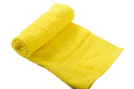 Лимонное махрове полотенца Байрамали