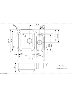 Мойка Reginox Alaska U Left OKG lux