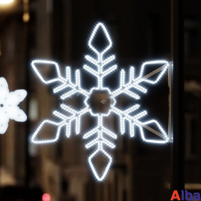 Светодиодная консоль Снежинка большая