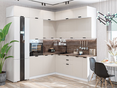 Кухня рифленый фасад №3