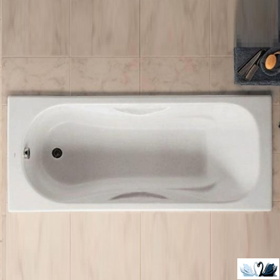 Ванна чугунная Roca Malibu 231060000 160 х 75 см, прямоугольной формы, без отверстий для ручек