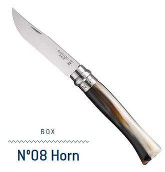 Нож Opinel N°08 Horn, рог