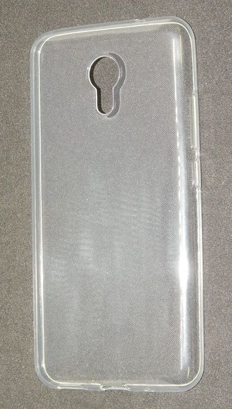 Защитная крышка силиконовая Meizu M2 Note, прозрачная
