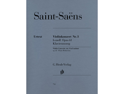 Saint-Saens. Konzert h-Moll №3 op.61 für Violine und Orchester: für Violine und Klavier