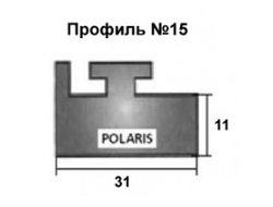 Склиза белая GARLAND 15-57.00-0-02-00 профиль: 15 (145 см) для снегоходов Polaris Widetrak LX 5521452, 5521104, 5521127, 5521321, 5521405