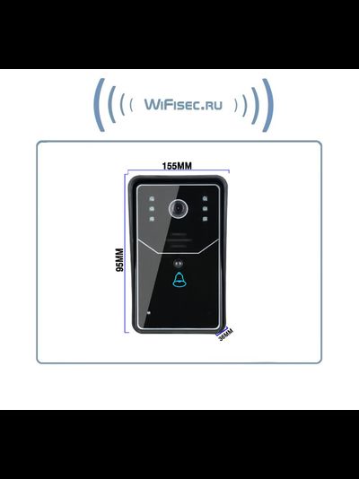 WiFi/LAN вызывная панель видеодомофона, интерком связь с активным подавлением шума, открытие замка через мобильное приложение, HD. до - 10 град.С. (163eye/YooSee)