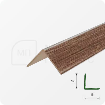 УГОЛ ДЕКОРАТИВНЫЙ 10Х10 УП 01-27.2700.501Л СЕРЕБРО (матовый)