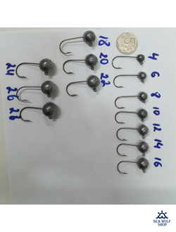 Джиг-головка Шар 4гр (крючок Eagle CLAW)